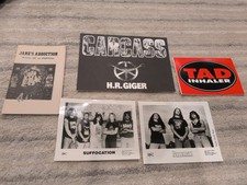 Rare 90s promo sticker, Photo lot band music vintage vtg NOS rock metal hardcore