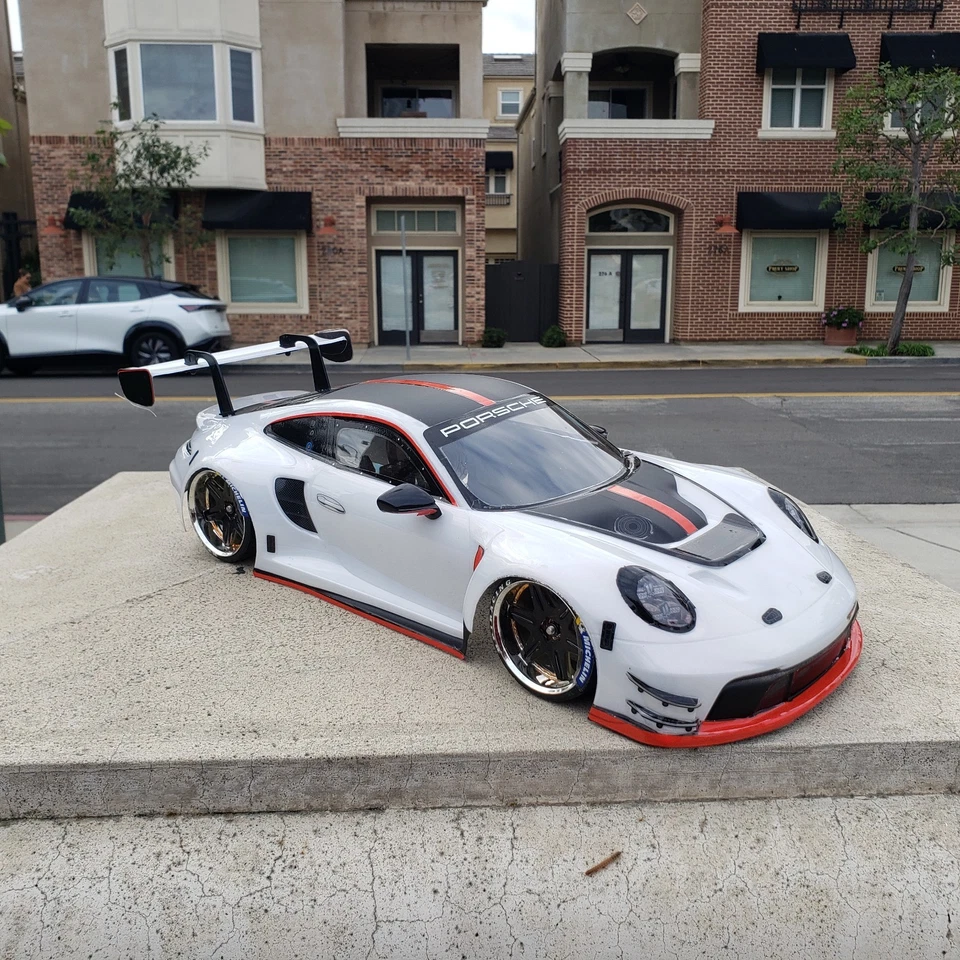 1/10 Custom Paint PORSCHE 992 GT3-R 4Tec-2 HPI RDS DC10 YD2 MST FZ02 Body Only - Image 4 of 4