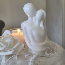 Deko Figur Silhouette Paar Mann und Frau Naturseife Hochzeit Tischdeko