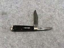 Vintage Remington USA 2213 2 Blade Bone Pocket Knife Good Snap