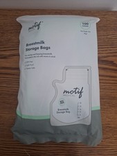 NEW Motif Medical Breast Milk Storage Bags 8oz Single Use 100 Count BPA-Free