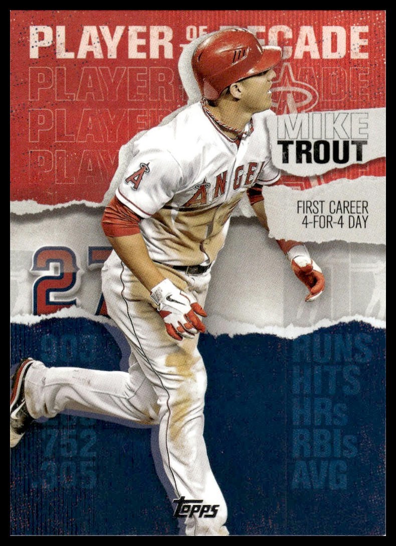Mike Trout 2020 Topps #MT-3 Angels Topps Player of the Decade