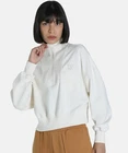 Cream Puma Crop Sweater Rrp £65 #AA265