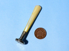 Antique / Vintage Mother of Pearl Handle Hand Wax Seal with S Initial #SC