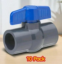 10 Homewerks 1 in. PVC Slip Ball Valve Full Port T-Handle