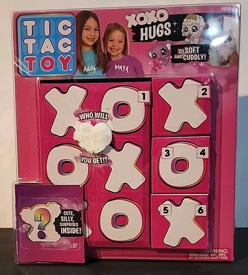 Tic Tac Toy Plush Stuffed Plush White XOXO Hugs Surprise Soft Cuddly Cute NEW 