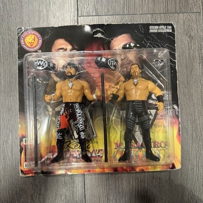 NJPW Keiji Muto Masahiro Chono Strong Style Pro Wrestling Action Figure Set Used