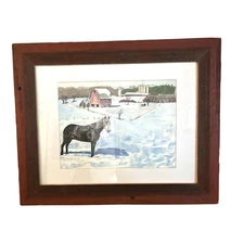 Joyce Ihde Original Watercolor Painting Horse Painting horse art WI artist