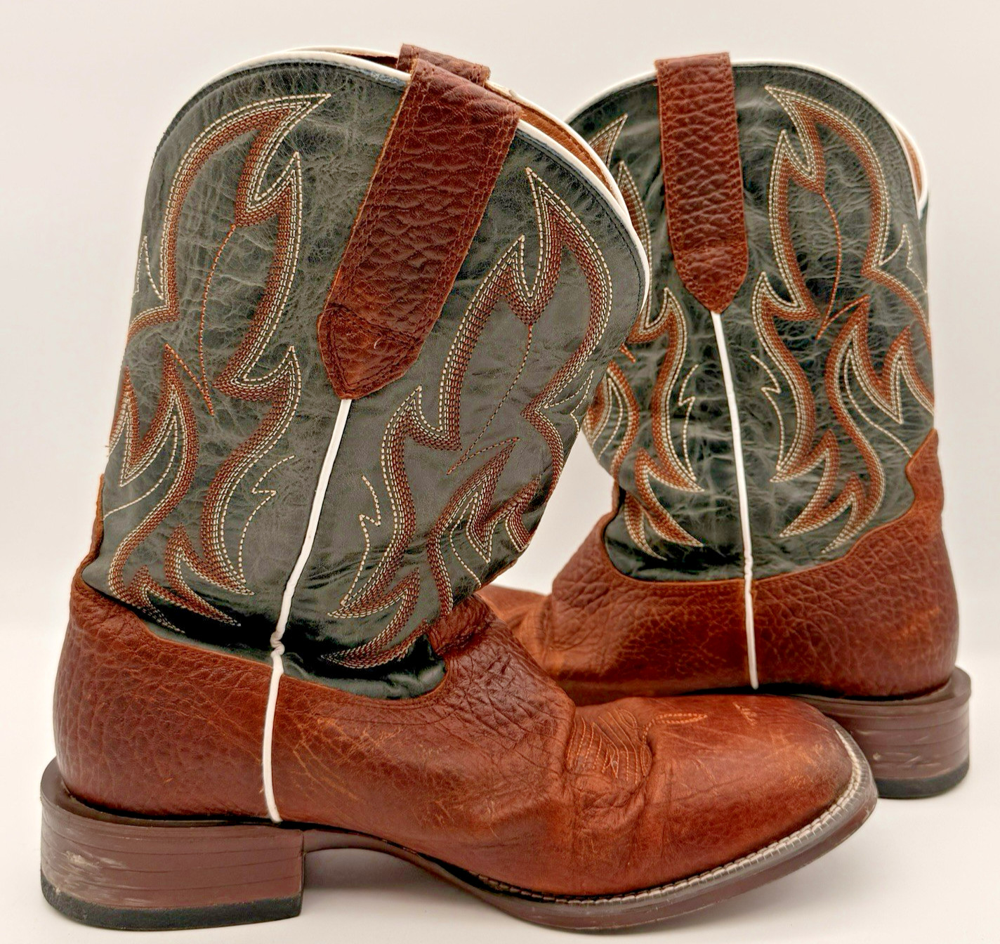 Cody James Hoverfly Broad Square Toe Western Leat… - image 3