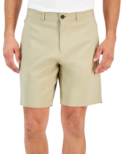 Alfani Mens fit Casual Tech Shorts 36 Beige Solid
