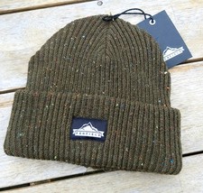 PENFIELD Chunky Olive Fleck  BEANIE Hat Cuff *Super Warm* Green TAGS