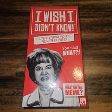 NEW I Wish I Didn't Know Filthy Trivia You'll Never Forget Game What Do You Meme