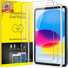 JETech Screen Protector for iPad A16 11th/10th Generation 2025/2022 with Eas