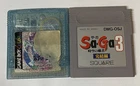 Nintendo Game Boy Japanese Lot of 2 - Pokemon Crystal bad label& Saga 3- ELcx107