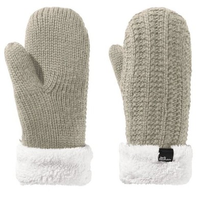 Jack Wolfskin Women's Highloft Knit Mitten Einfinger-Winterhandschuh mit Kunstfe