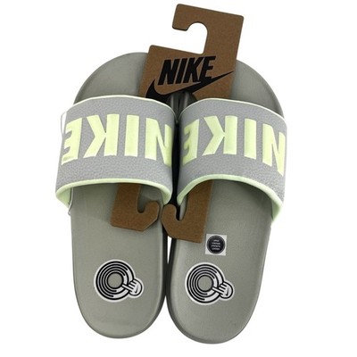 Nike Offcourt Slide BQ4632 013 Light Silver Barely Volt Womens Size 8 NWT