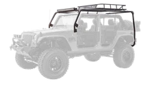Body Armor JK-6124-1 Cargo Roof Rack BOX 1 Black for 07-17 Wrangler JK 2/4Dr