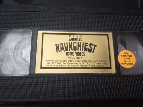 America's Raunchiest Home Videos Volume 71 Vhs