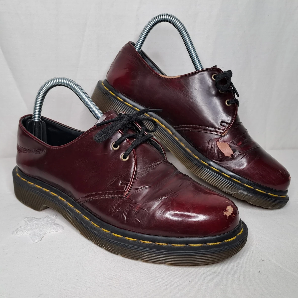 Dr Martens Airwair Vegan Oxblood Oxford Shoes 14046 UK Size 5