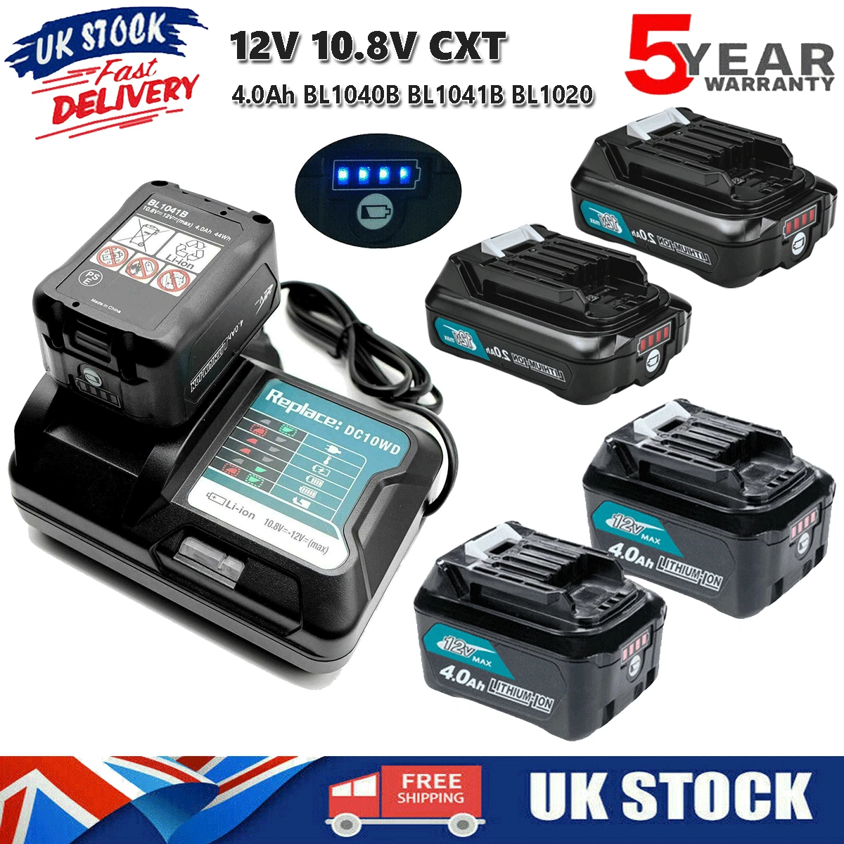 Makita 10.8 v cxt battery and charger sales