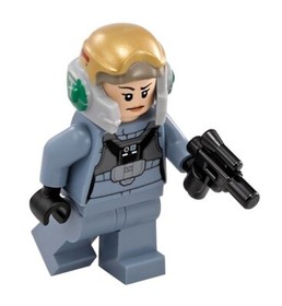 sw0743 Lego Star Wars 75150 - Rebel Pilot A-wing Minifigure with Starfighter New