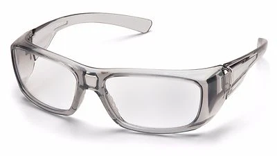 Pyramex Safety Reader Magnification Glasses Emerge RX w Grey Frame Clear Lens