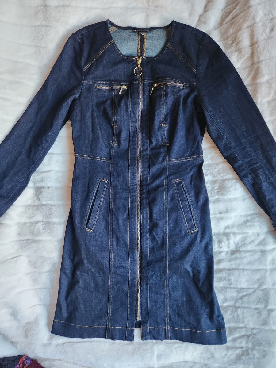 INC INTERNATIONAL denim dress BLue sz 4 NWOT