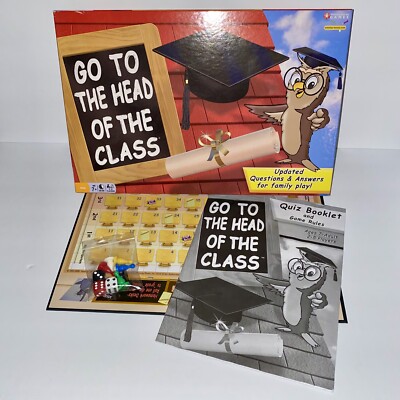 Go To The Head of The Class Board Game Complete 2009 Winning Moves Family Quiz