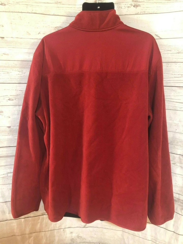 Chaqueta Croft & Barrow Hombre Polar Cremallera Completa Manga Larga Borgoña Talla XXL Foto 3 de 4