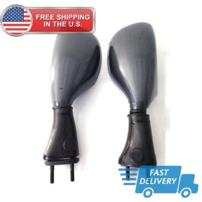 Carbon Motorcycle Reaview Mirrors for Kawasaki Ninja ZX9R 1998-2003 650R 2006-08