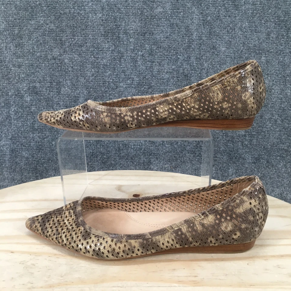 Kenneth Cole New York Zapatos Mujer 8 M Planos Cuero Marrón Punta Puntera Informal Foto 2 de 4