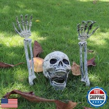 AISENO Realistic Skeleton Stakes Halloween Decorations for Lawn Stakes Garden