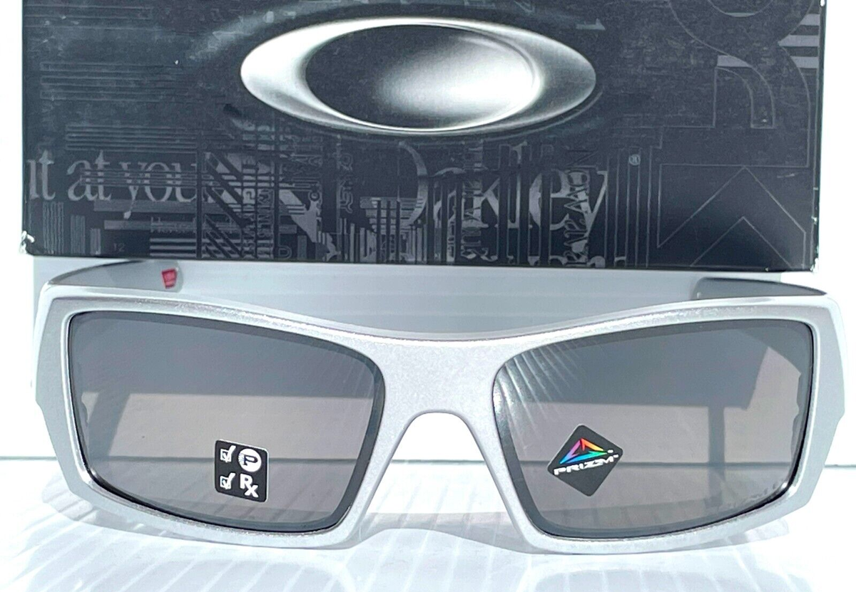 NEW Oakley GASCAN X-Silver POLARIZED PRIZM Black Lens