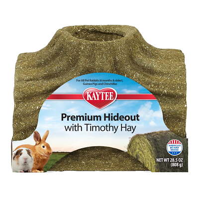  Premium Timothy Hay Treat Hideout for Small Animals, Large