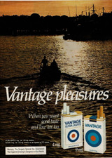 1981 Vintage Print Ad Vantage Pleasures Fishermen Boat Water Sunset Dusk
