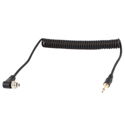 3.5mm to Male PC Flash Sync Cable Screw Lock for Trigger Studio Light -lk