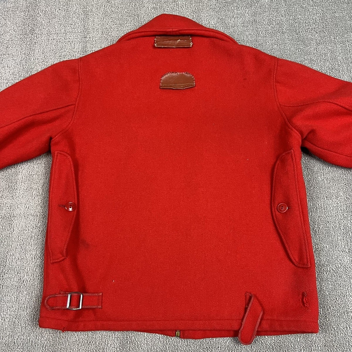 Vintage 50's Woolrich 545 Hunting Mackinaw Jacket Coat Size 40 Red