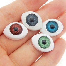 10 pcs Assorted Mixed Plastic Eyeballs Doll Eyes Round Pupils Craft Multipurpose
