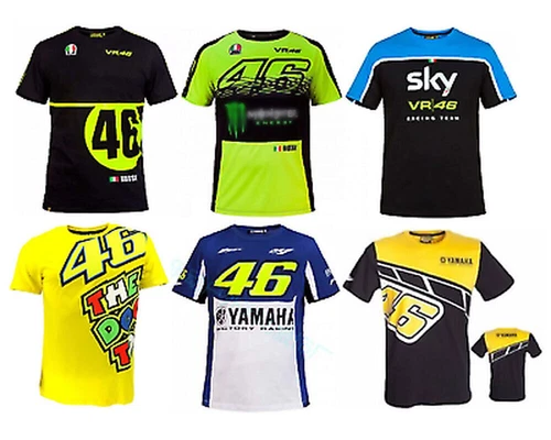 Für Herren VR46 Valentino Rossi Radfahren Motorrad Racing Training T-Shirts 2025 - Bild 4 von 29