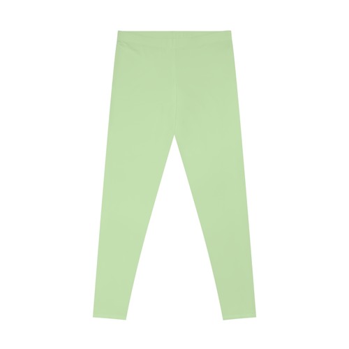 Light Green - Stretchy Leggings (AOP) - Picture 9 of 13