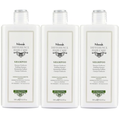 NOOK PURIFYING ANTI-DANDRUFF PURIFYING ANTI-ITCH SHAMPOO 3X500ML PROFESSIONAL