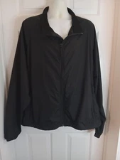 Duluth Trading Co Black Men Windbreaker Jacket  Size 3XL Zippers Light 