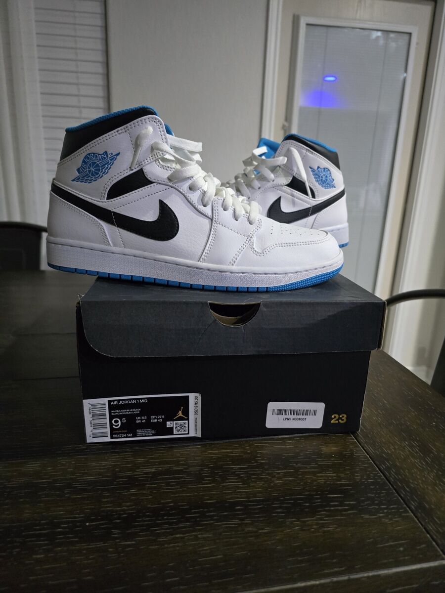 Size 9.5 - Air Jordan 1 Mid Laser Blue 194498588994| eBay Size 9.5 - Air Jordan 1 Mid Laser Blue 194498588994| eBay