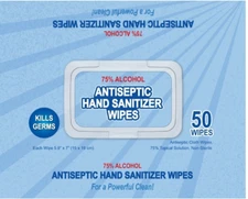 ANTISEPTIC HAND SANITIZER WIPE'S  50 Wipes In 1 Pack buy 4 for $14  200 WIPE'S