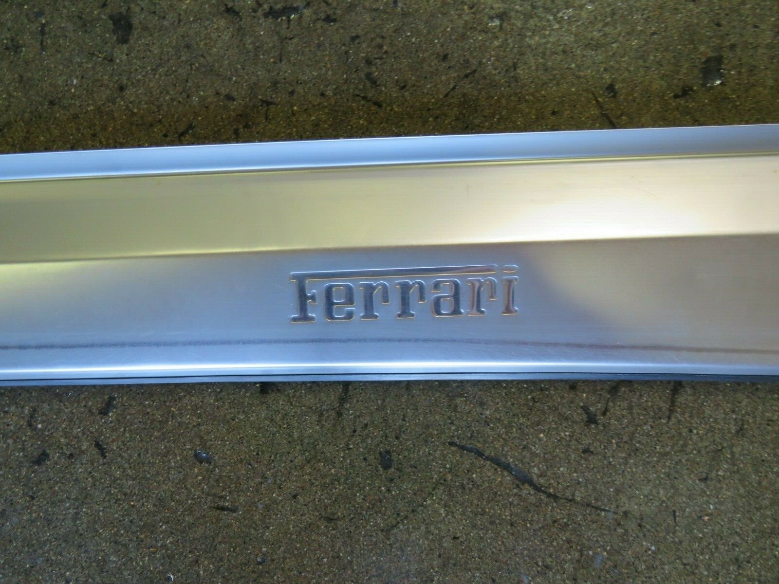 Ferrari 360, RH, Right Stainless Steel Door Sill, Kick Plate, Used, P/N 65525000