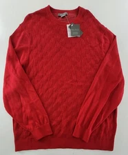 Daniel Cremieux size 2XL Red Crew Neck Supima Cotton Sweater NEW $95