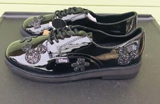 NEW Black CHAUSSURES MICKEY MOUSE DISNEY Shoes Sparkly Size USA 5 EUR 37 #6863