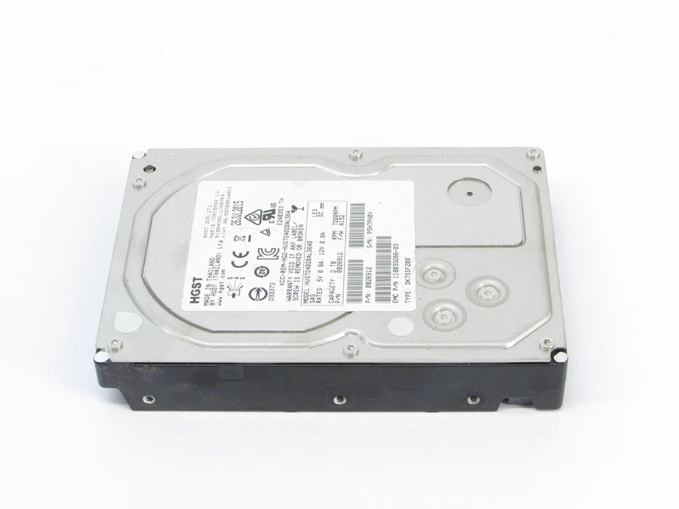HGST HUS724020ALS640 2TB 7.2K SAS 6Gb/s 3.5" 0B26912 HDD Hard Drive 118033266-03 - Image 3 of 4
