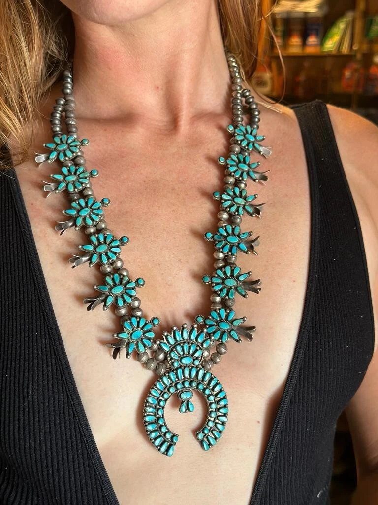 Navajo Squash Blossom Necklace - jewelry - by owner - sale - craigslist