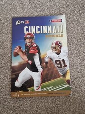 NFL Cincinnati Bengas Vs Washington Redskins Programme Wembley 30th October